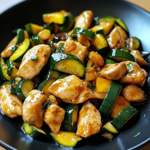 Chicken Zucchini Stir-Fry 6 Steps Quick Delicious