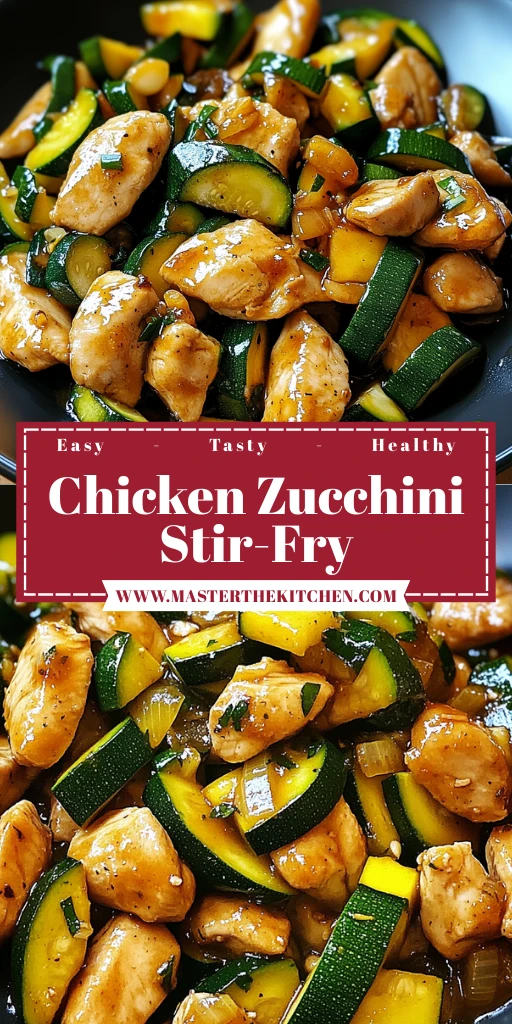 Chicken Zucchini Stir-Fry 6 Steps Quick Delicious