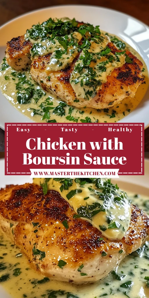 Chicken with Boursin Sauce 5 Ingredients Easy Delicious
