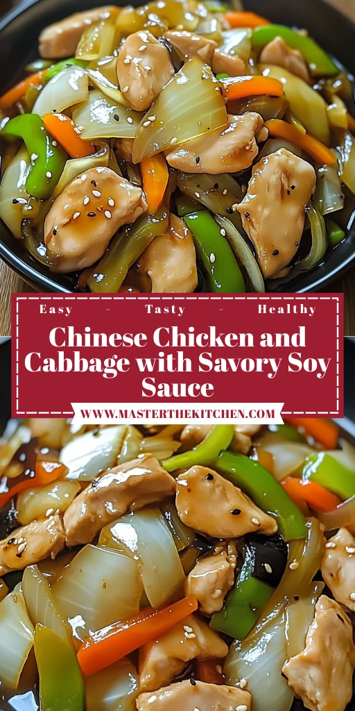 Chinese Chicken and Cabbage with Savory Soy Sauce 30 Minutes Quick Delicious
