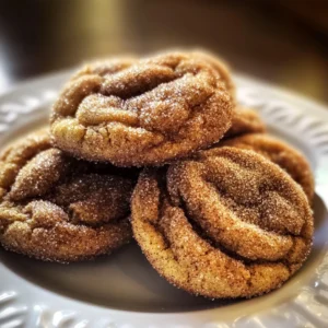 Churro Crinkle Cookies 4 Ingredients Easy Delicious