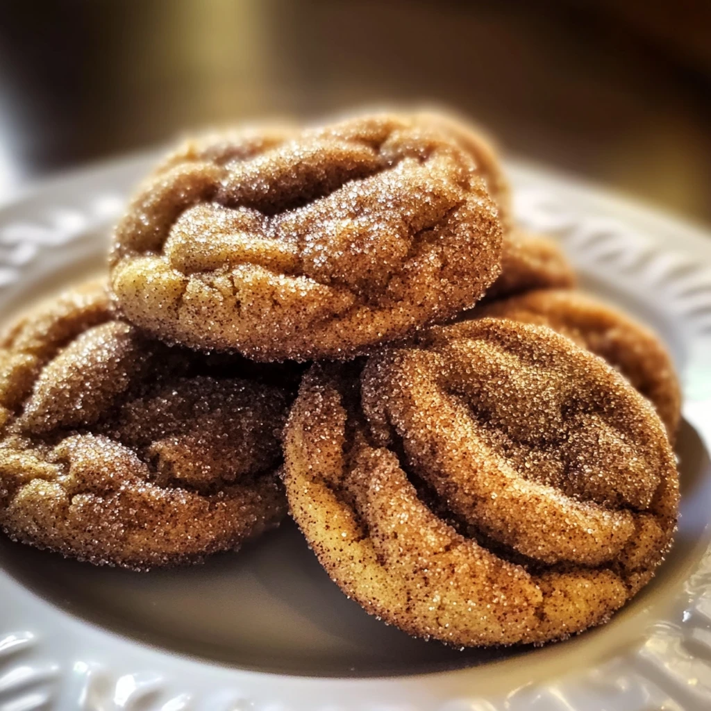 Churro Crinkle Cookies 4 Ingredients Easy Delicious