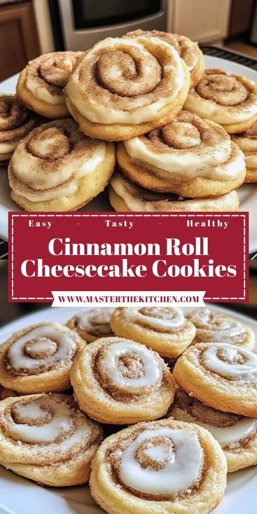 Cinnamon Roll Cheesecake Cookies 4 Servings Ultimate Delicious