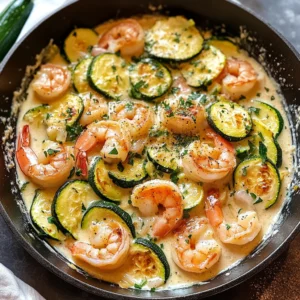Creamy Shrimp and Zucchini Skillet 30 Minutes Awesome Delicious
