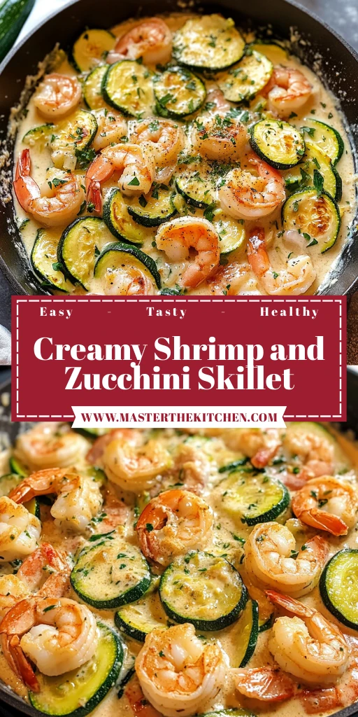 Creamy Shrimp and Zucchini Skillet 30 Minutes Awesome Delicious