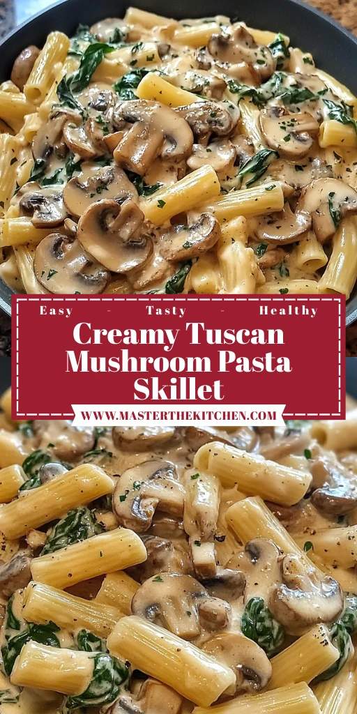 Creamy Tuscan Mushroom Pasta Skillet 30 Minutes Ultimate Delicious