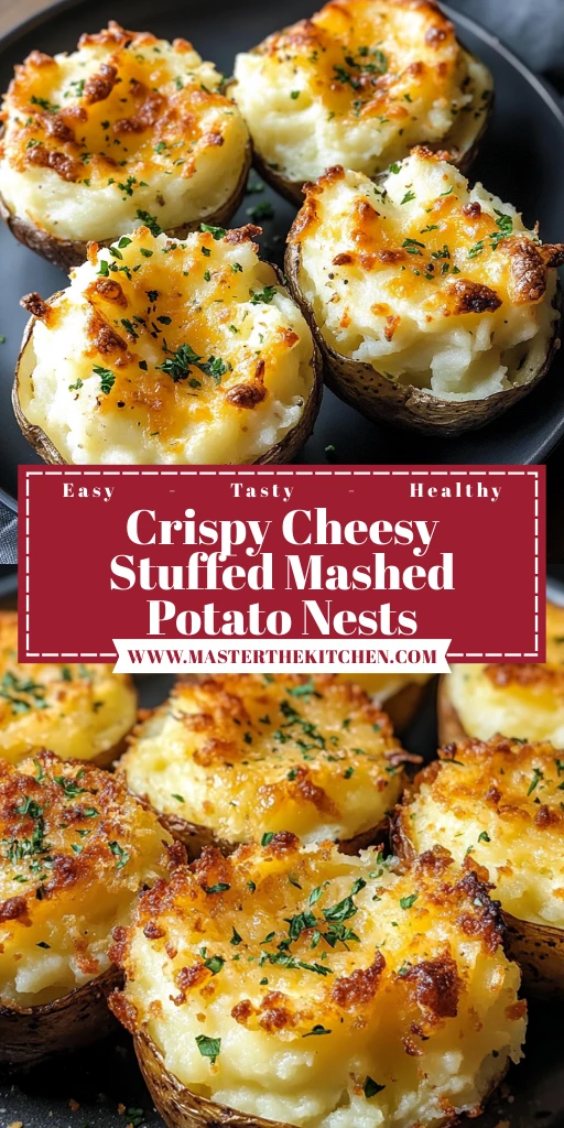 Crispy Cheesy Stuffed Mashed Potato Nests 30 Minutes Ultimate Delicious