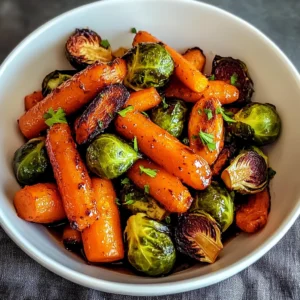 Crispy Maple Glazed Carrots and Brussels Sprouts 30 Minutes Amazing