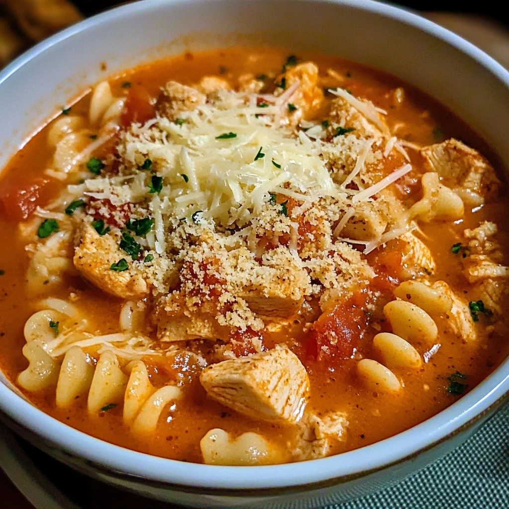 Crockpot Chicken Parmesan Soup 30 Minutes Easy Delicious