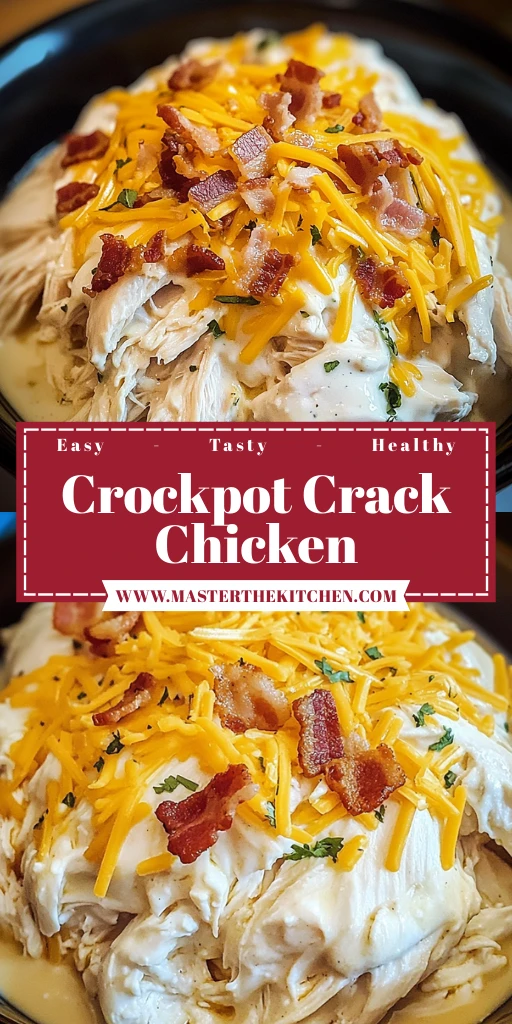 Crockpot Crack Chicken 6 Ingredients Easy Delicious