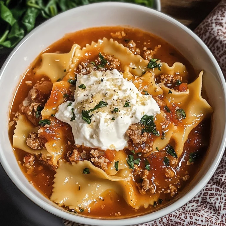 Crockpot Lasagna Soup 4 Servings Easy Delicious