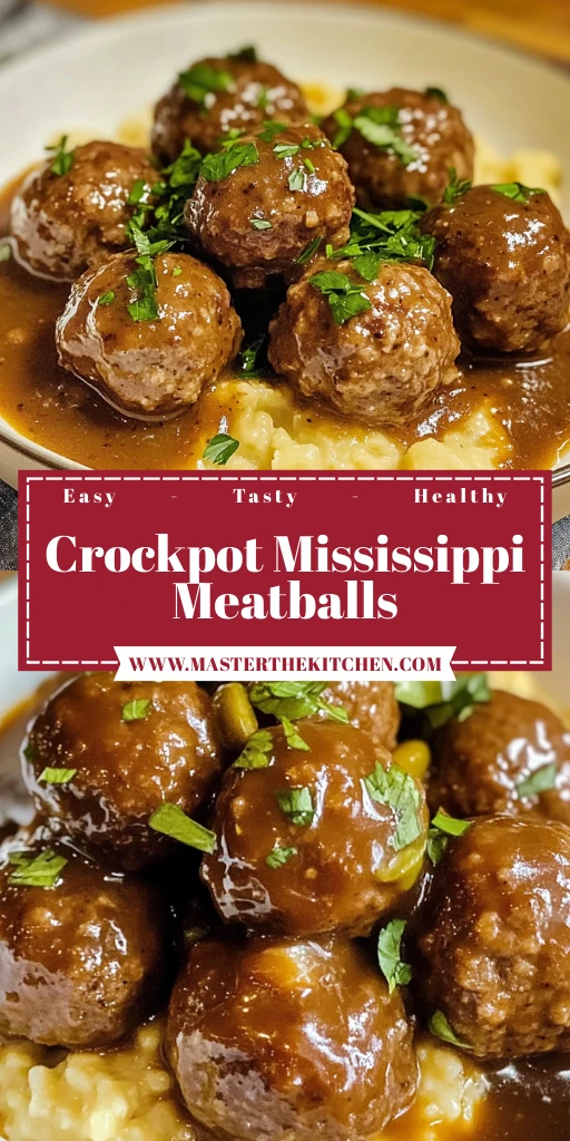 Crockpot Mississippi Meatballs 4 Servings Easy Delicious