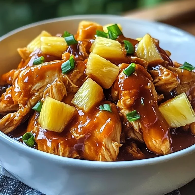 Crockpot Pineapple BBQ Chicken 4 Servings Easy Delicious