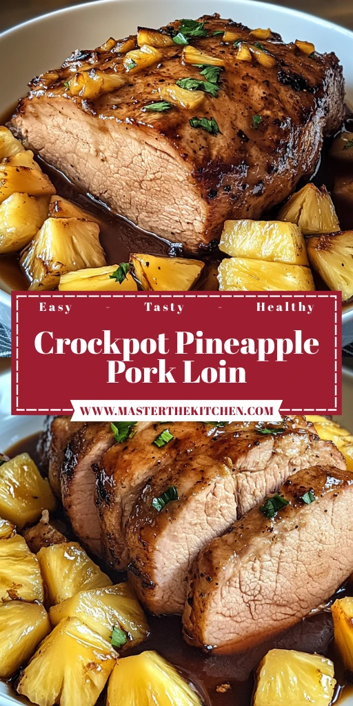Crockpot Pineapple Pork Loin 6 Steps Ultimate Delicious