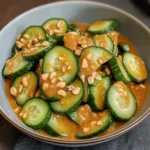 Cucumbers in Spicy Peanut Sauce 3 Steps Awesome Delicious