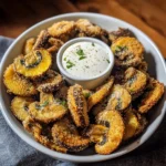 Fried Sliced Mushrooms with Ranch Dip 5 Steps Easy Delicious