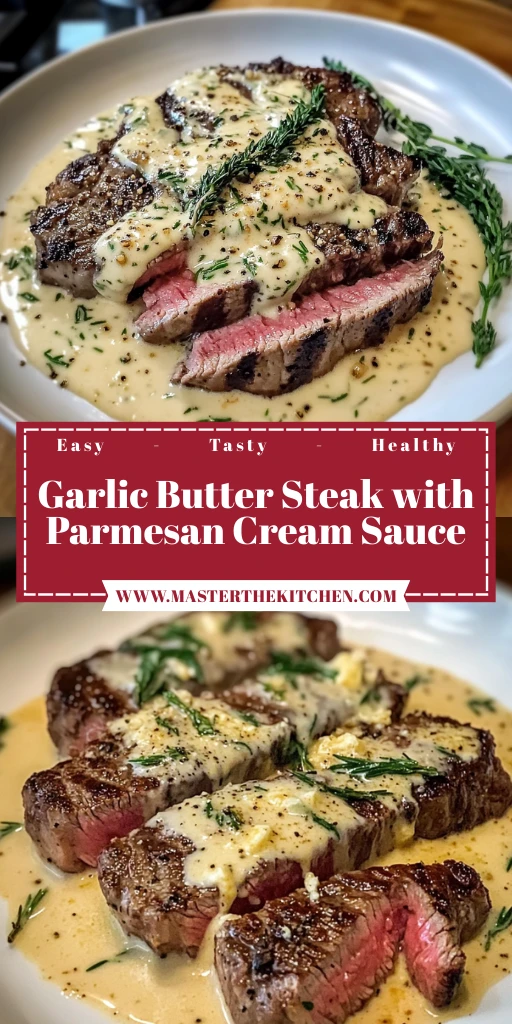 Garlic Butter Steak with Parmesan Cream Sauce - 5 Steps to Amazing