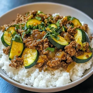Greek-Style Beef and Zucchini Rice Bowl 30 Minutes Easy Delicious
