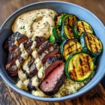 Grilled Steak Bowl With Creamy Sauce 30 Minutes Amazing