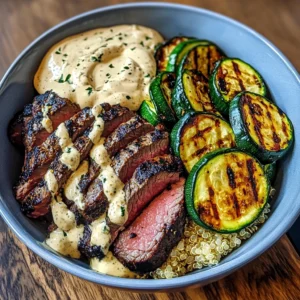 Grilled Steak Bowl With Creamy Sauce 30 Minutes Amazing
