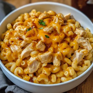 High Protein Honey BBQ Chicken Mac and Cheese 30 Minutes Awesome Delicious