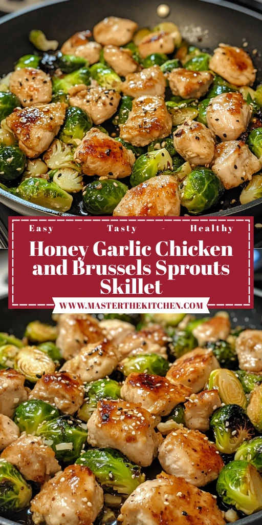 Honey Garlic Chicken and Brussels Sprouts Skillet 30 Minutes Easy Delicious