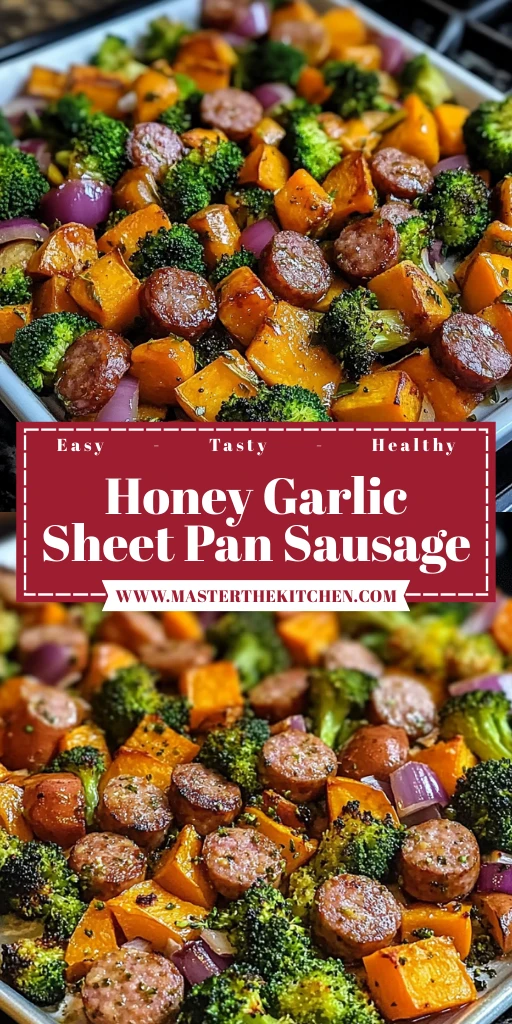 Honey Garlic Sheet Pan Sausage 30 Minutes Awesome Delicious