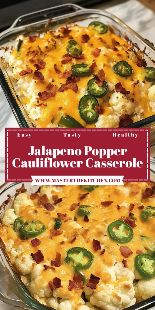 Jalapeno Popper Cauliflower Casserole 30 Minutes Easy Delicious