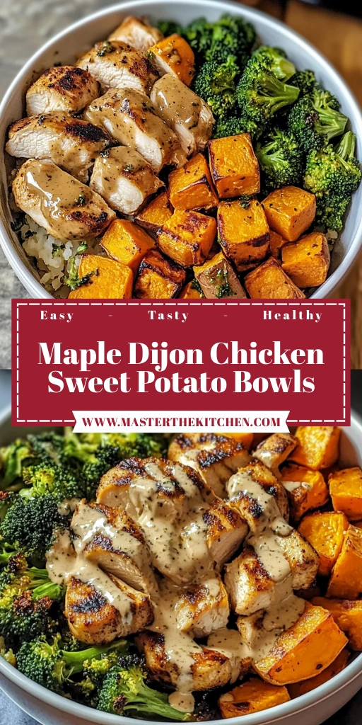 Maple Dijon Chicken Sweet Potato Bowls 30 Minutes Easy Delicious