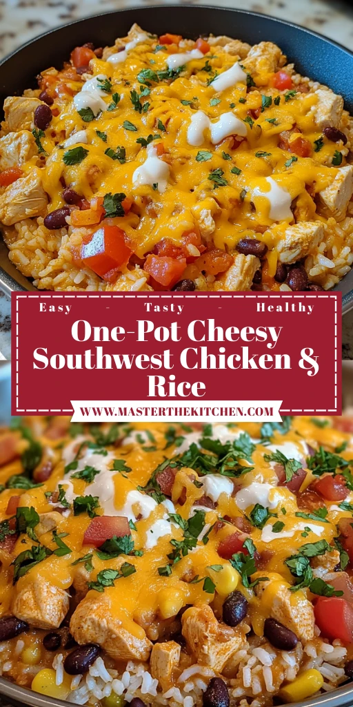 One-Pot Cheesy Southwest Chicken & Rice 30 Minutes Easy Delicious