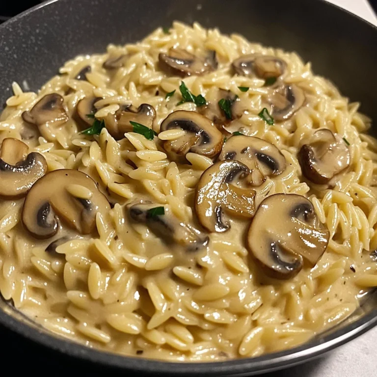 One Pot Creamy Mushroom Orzo 30 Minutes Ultimate Delicious