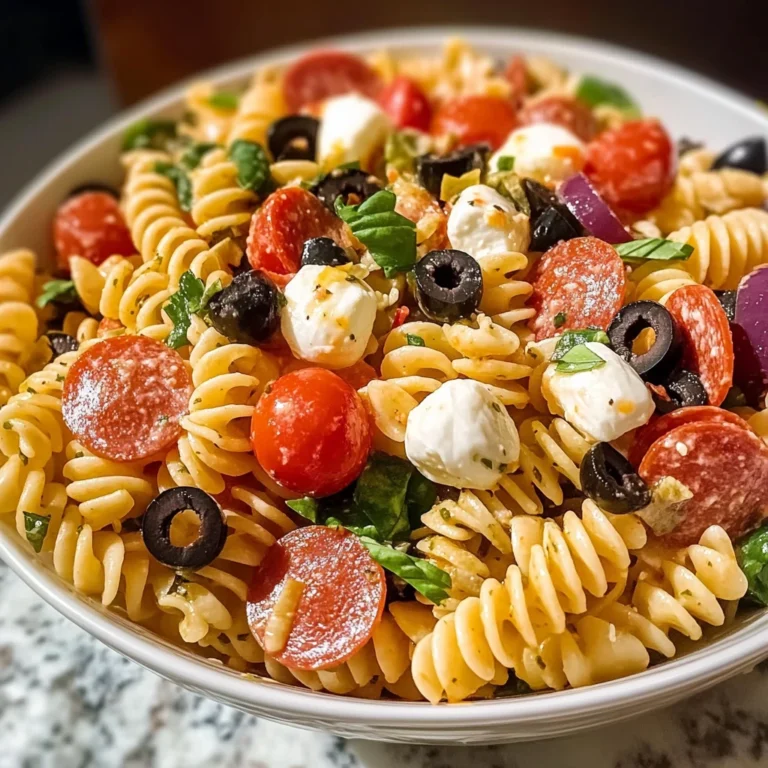 Pizza Pasta Salad 7 Ingredients Ultimate Delicious