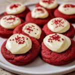 Red Velvet Cookies with Cream Cheese Frosting 24 Servings Ultimate Delicious