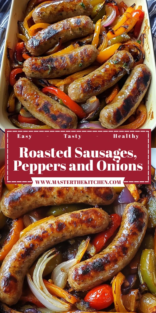 Roasted Sausages, Peppers and Onions 30 Minutes Easy Delicious