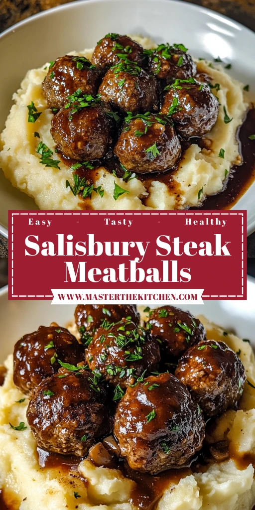 Salisbury Steak Meatballs 30 Minutes Ultimate Delicious