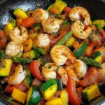 Shrimp and Vegetables Skillet 30 Minutes Easy Delicious