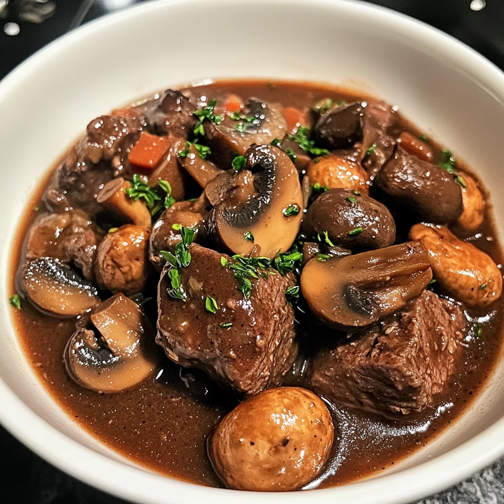 Slow Cooker Beef Burgundy with Mushrooms: 8 Steps to Amazing