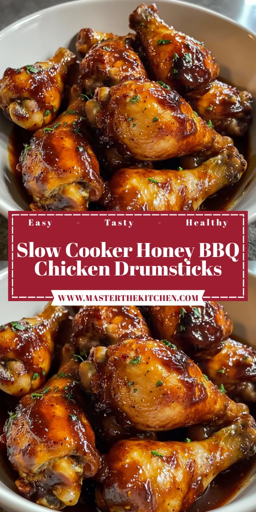 Slow Cooker Honey BBQ Chicken Drumsticks 5 Steps Easy Delicious