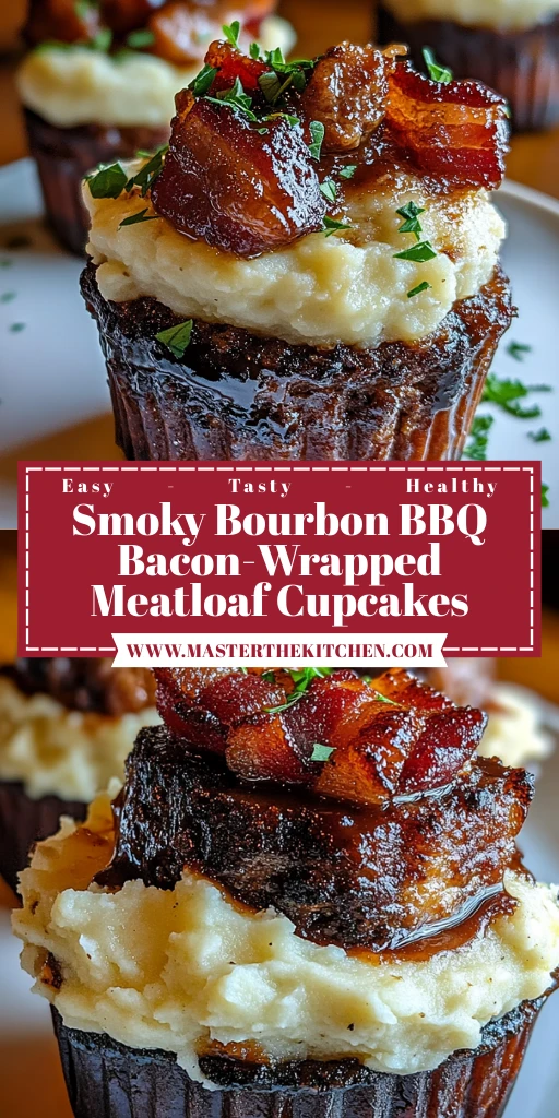 Smoky Bourbon BBQ Bacon-Wrapped Meatloaf Cupcakes 30 Minutes Ultimate Delicious