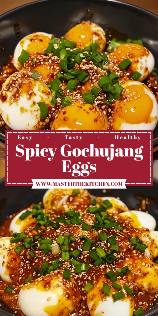 Spicy Gochujang Eggs 6 Ingredients Easy Delicious