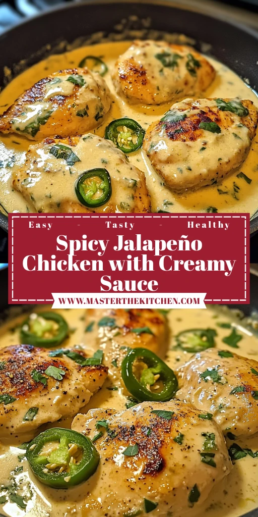 Spicy Jalapeño Chicken with Creamy Sauce in 30 Minutes