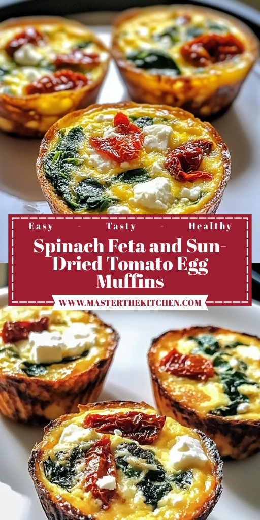 Spinach Feta and Sun-Dried Tomato Egg Muffins 18 Minutes Easy Delicious