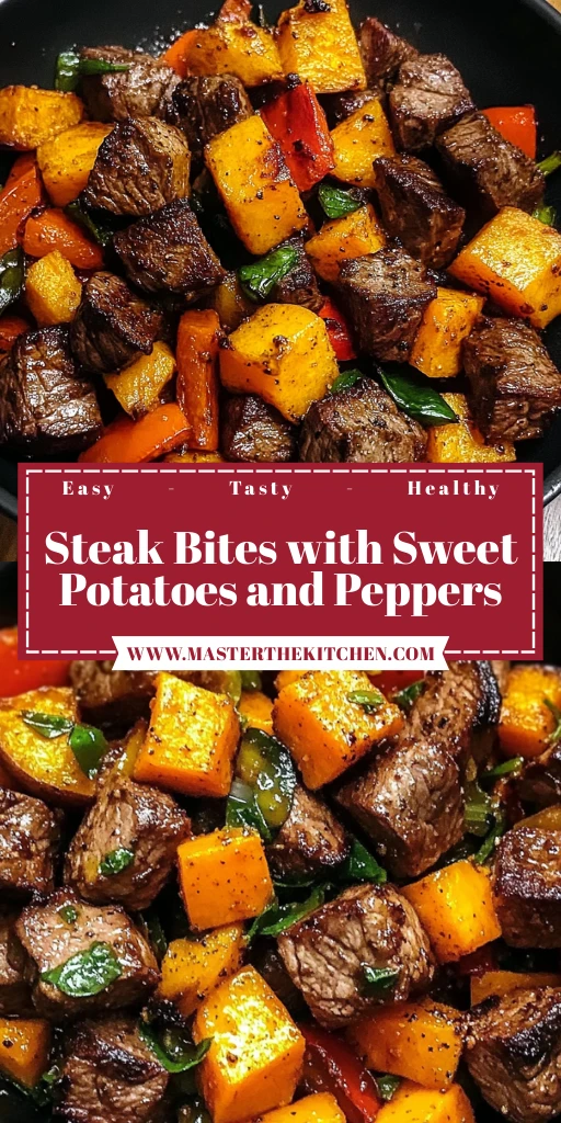 Steak Bites with Sweet Potatoes and Peppers 30 Minutes Easy Delicious