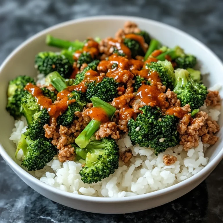 Sweet & Spicy Ground Turkey Broccoli Bowls - 5 Steps to Delicious