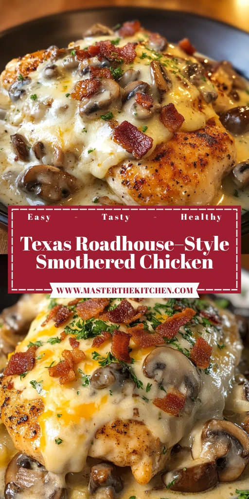 Texas Roadhouse-Style Smothered Chicken 30 Minutes Easy Delicious