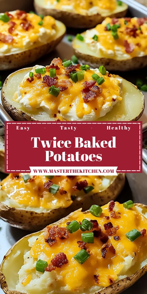 Twice Baked Potatoes 4 Servings Ultimate Delicious