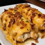 Crispy Cheddar Bacon Chicken Volcano Rolls 30 Minutes Awesome Delicious