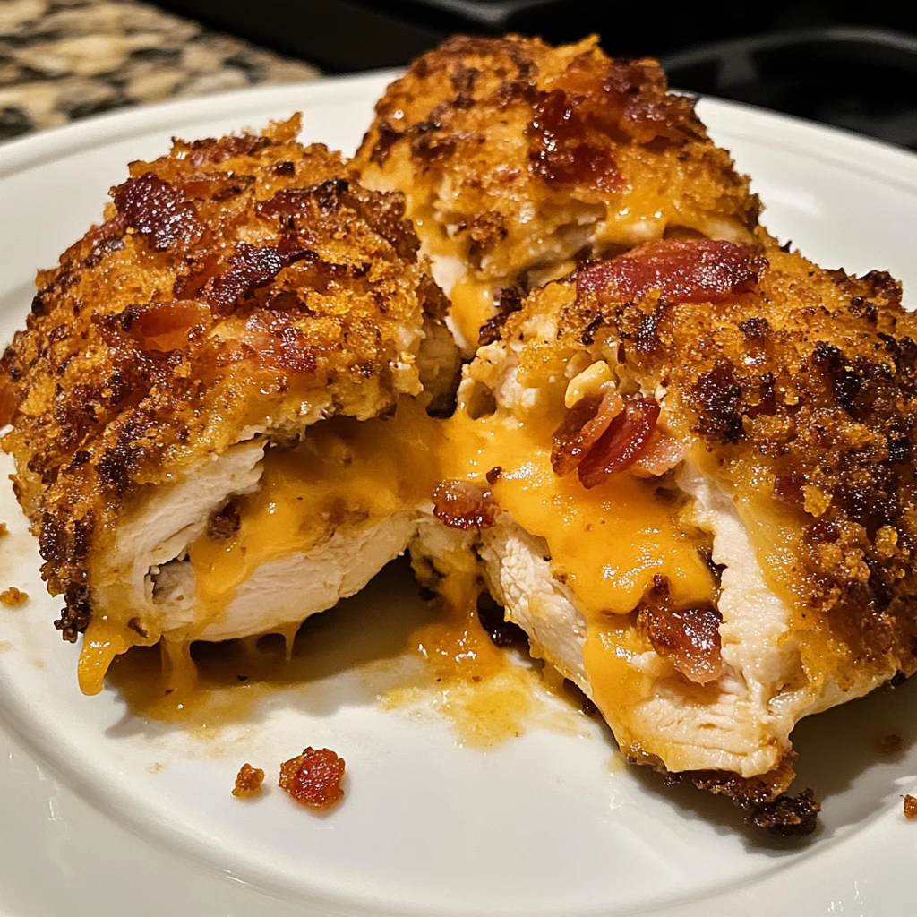 Crispy Stuffed Cheddar Bacon Chicken Storm Bombs 30 Minutes Ultimate Delicious