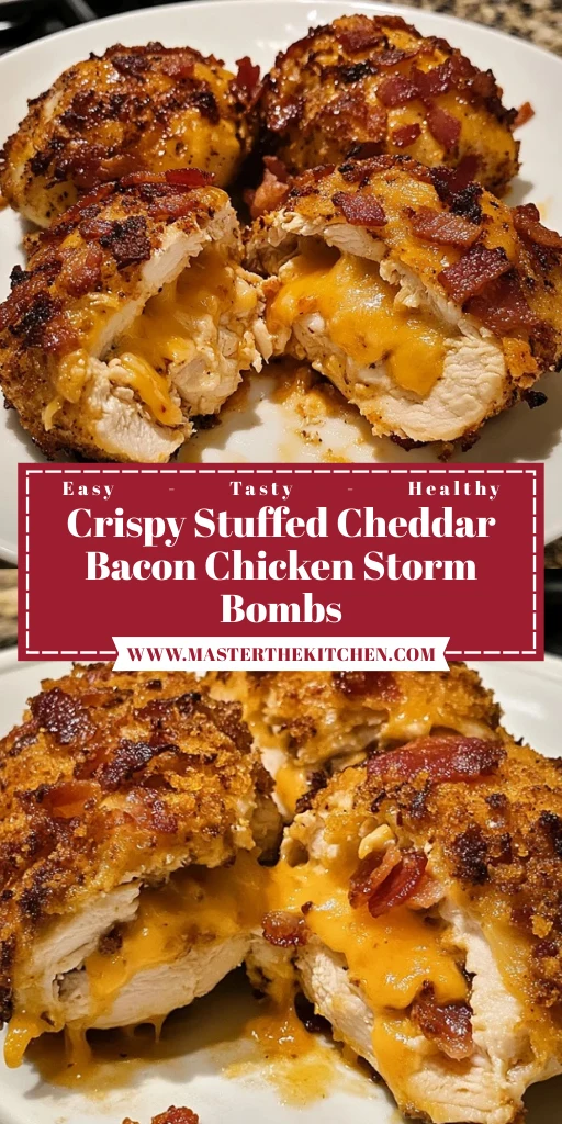 Crispy Stuffed Cheddar Bacon Chicken Storm Bombs 30 Minutes Ultimate Delicious