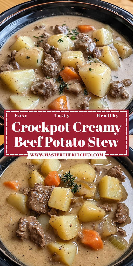 Crockpot Creamy Beef Potato Stew 5 Steps Ultimate Delicious